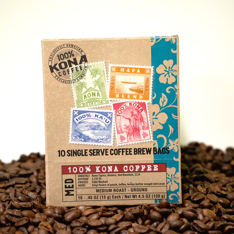 Pour Over Single Serve Coffee box Aloha Farms Hawaii