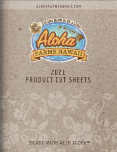 Aloha Farms Hawaii Cut Sheets Catalog